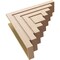 Ekena Millwork 9"W x 36"D x 36"H Thin Landon Rough Cedar Woodgrain TimberThane Corbel, Primed Tan CORUR09X36X36LANRCPR - alternate 3